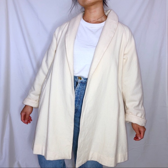 Vintage Dumas Wool Trench Coat S - Picture 5 of 5